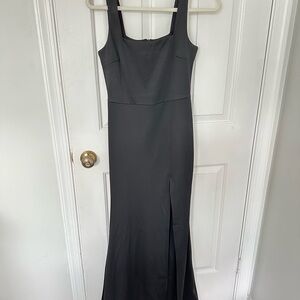 SHEIN Black Sleeveless Sheath Maxi Dress